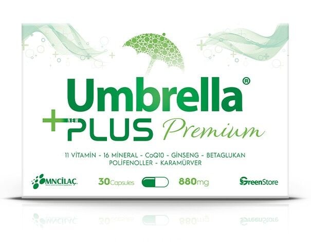Green Store Umbrella Plus Multivitamin ve Mineral (30 Kapsül)