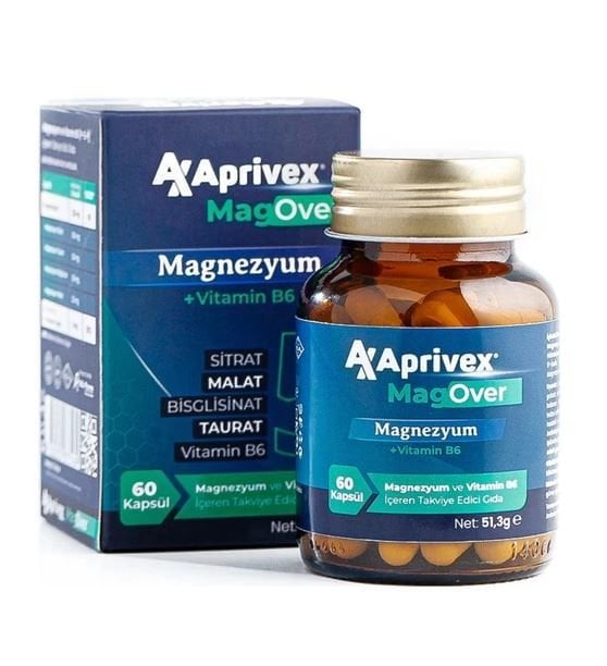 Aprivex Magover Magnezyum (60 Kapsül)