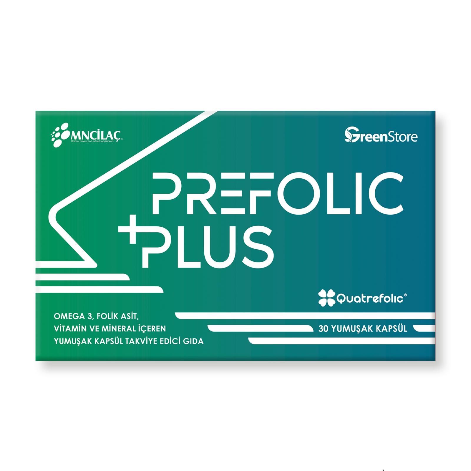 PreFolic Plus + (30 Yumuşak Kapsül)