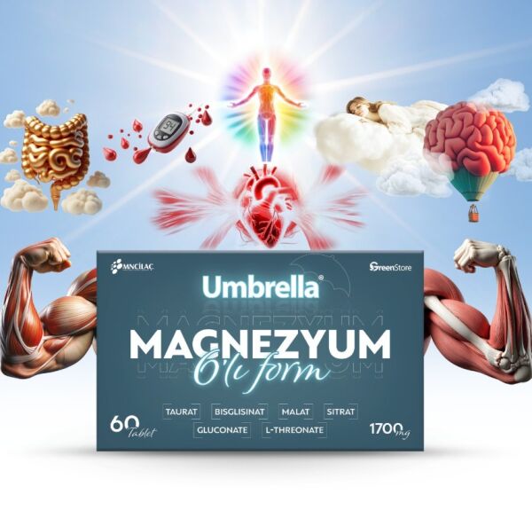 Umbrella Magnezyum 6 lı Form 60 Tablet