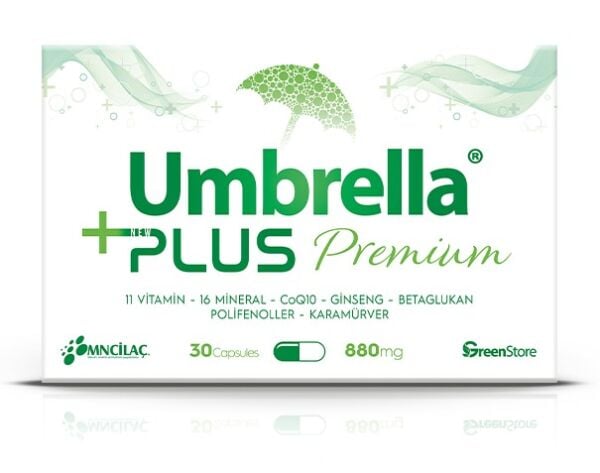 Green Store Umbrella Plus Multivitamin ve Mineral (30 Kapsül)