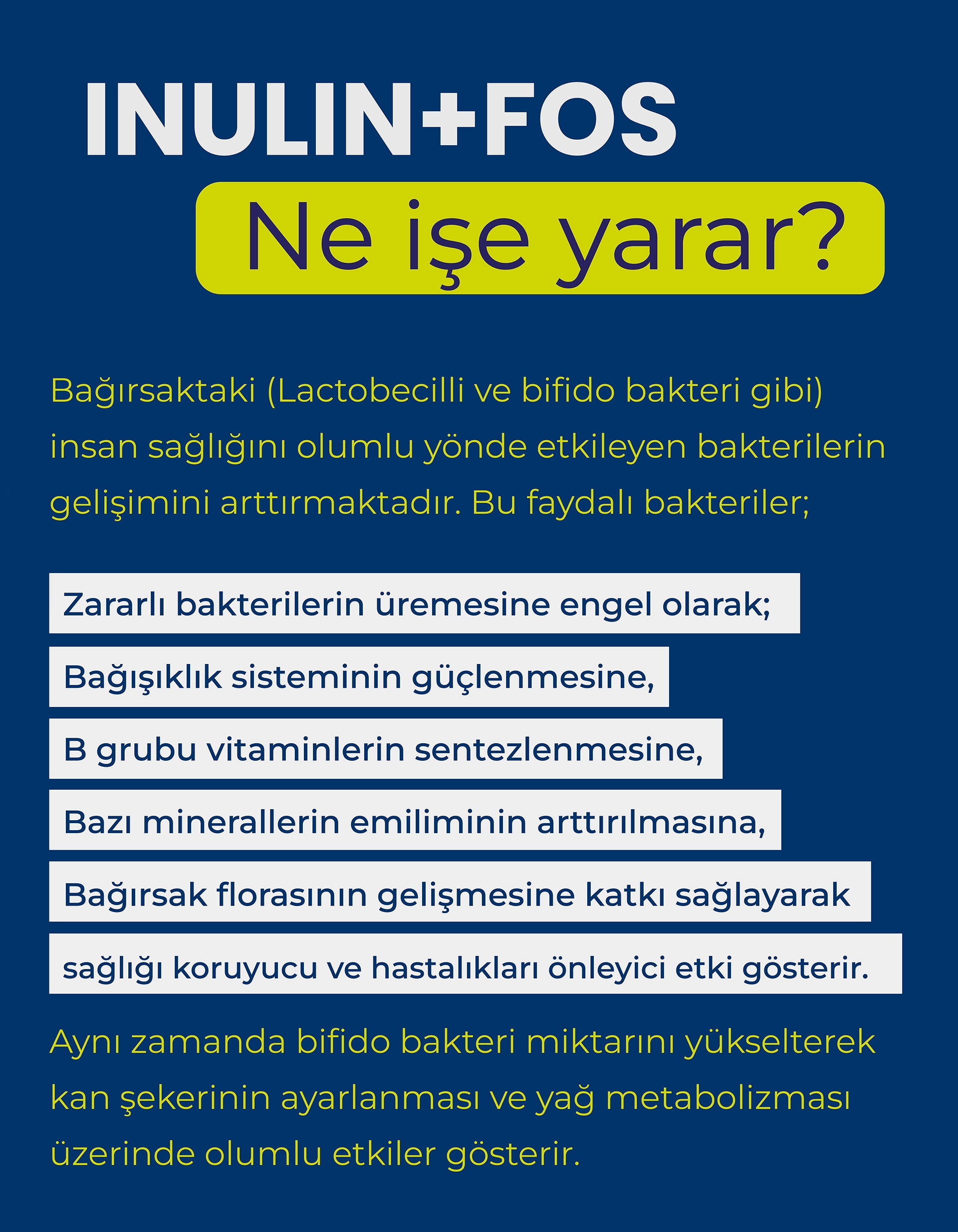 Aprivex Inulin + Fos Prebiyotik Lif Takviyesi 30 Günlük Saşe