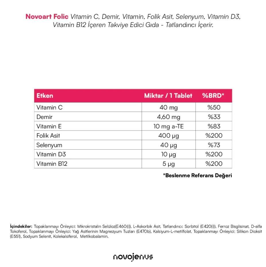 NovoArt Folic (30 Tablet)