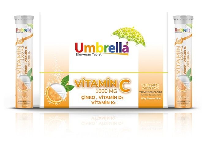 Green Store Umbrella Vitamin C 1000mg (20 Efervesan Tablet)