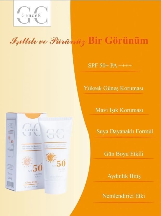 GenceE Yüksek Koruma Spf 50 Leke Karşıtı Güneş Kremi 50 ml
