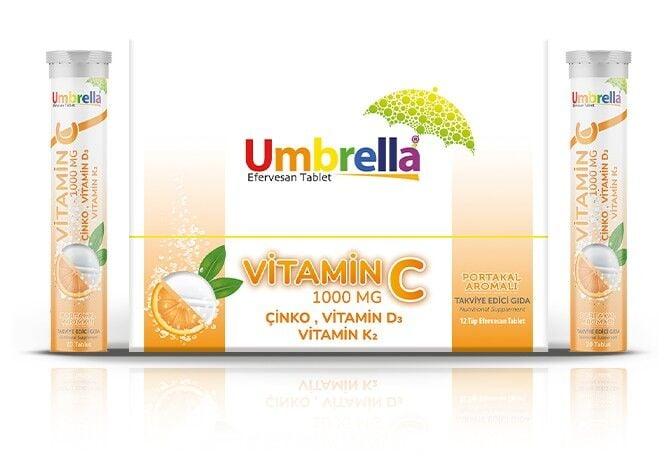 Green Store Umbrella Vitamin C 1000mg (20 Efervesan Tablet)
